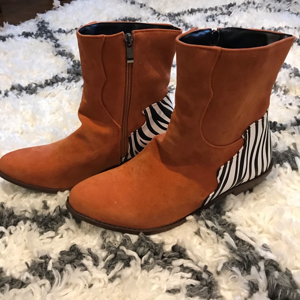 Zebra Accent Bootie